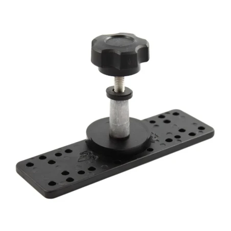 Universal plate (rectangular) - approx. 150 x 50 mm, various hole patterns, swivel arm connection