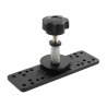 Universal plate (rectangular) - approx. 150 x 50 mm, various hole patterns, swivel arm connection