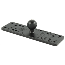 Universal-Basisplatte -  (1 Zoll), Grundfläche 158 x 51 mm, diverse Lochraster
