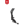 Aviation set - (1 inch), control horn clamp, centre connecting arm, curved adapter plate
