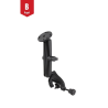 Aviation set - (1 inch), control horn clamp, long connecting arm, round base plate (AMPS)