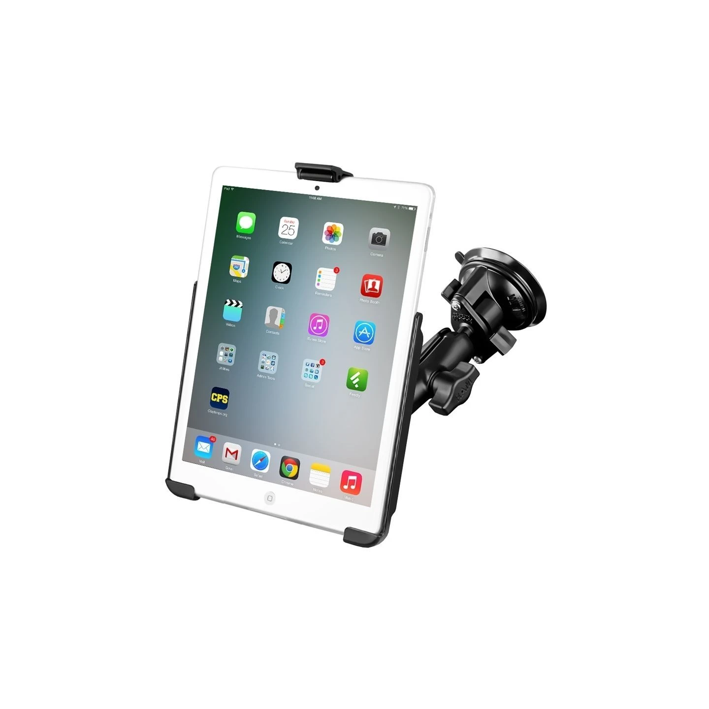 Saugfuss-Halterung Apple iPad mini 1-3 (ohne Schutzhüllen / -gehäuse) -  (1 Zoll)