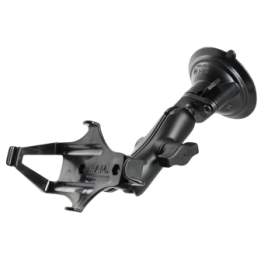 Saugfuss-Halterung Garmin GPSMAP 176/196/276/296/395/495/496 - mittlerer Verbindungsarm, 2x Diamond-Basisplatte