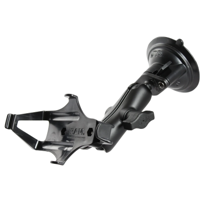 Saugfuss-Halterung Garmin GPSMAP 176/196/276/296/395/495/496 - mittlerer Verbindungsarm, 2x Diamond-Basisplatte