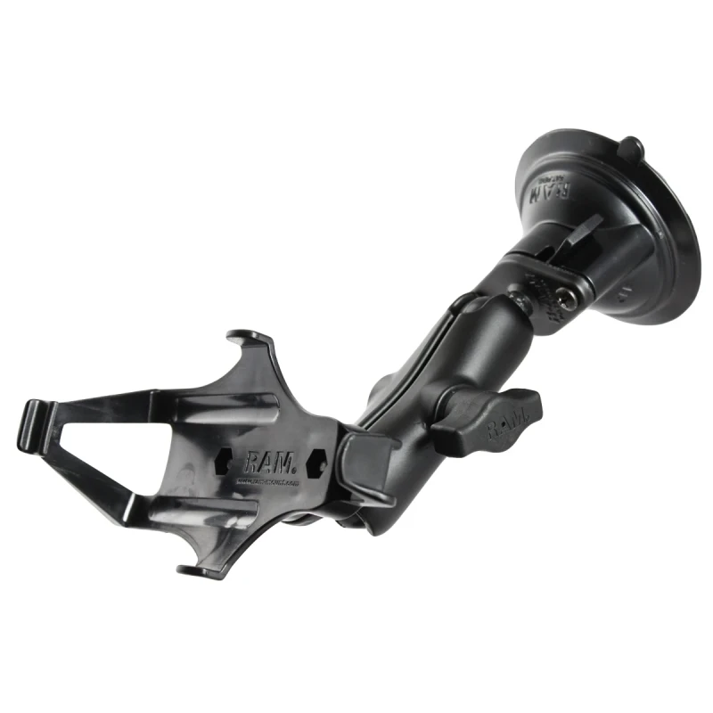 Saugfuss-Halterung Garmin GPSMAP 176/196/276/296/395/495/496 - mittlerer Verbindungsarm, 2x Diamond-Basisplatte