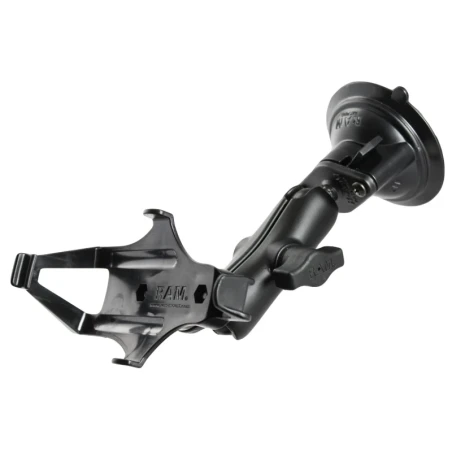Saugfuss-Halterung Garmin GPSMAP 176/196/276/296/395/495/496 - mittlerer Verbindungsarm, 2x Diamond-Basisplatte