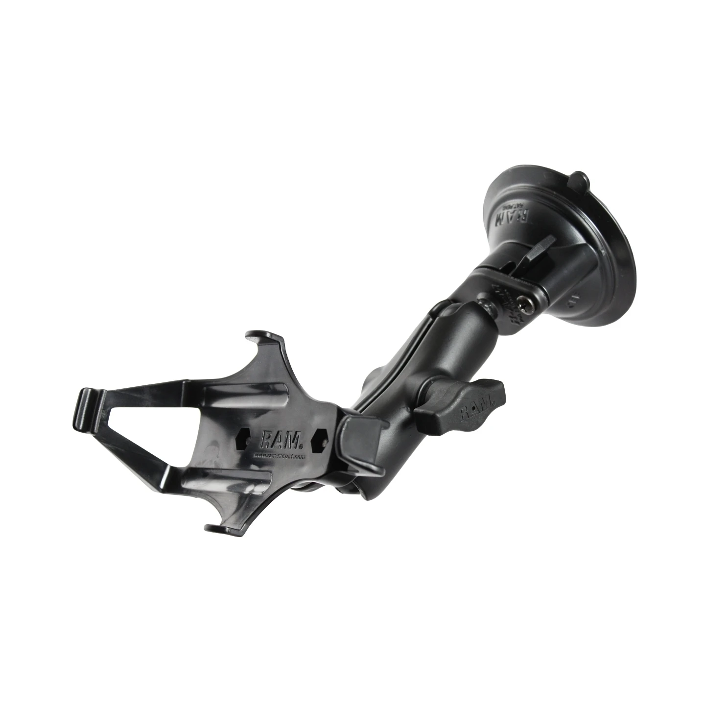 Saugfuss-Halterung Garmin GPSMAP 176/196/276/296/395/495/496 - mittlerer Verbindungsarm, 2x Diamond-Basisplatte