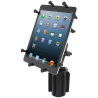 Vehicle holder with X-Grip clamp for tablets (10 inch) - (1 inch), base for cup holder