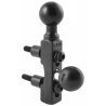 Motorbike base mounting handlebar/brake/clutch with additional ball - (1 inch)