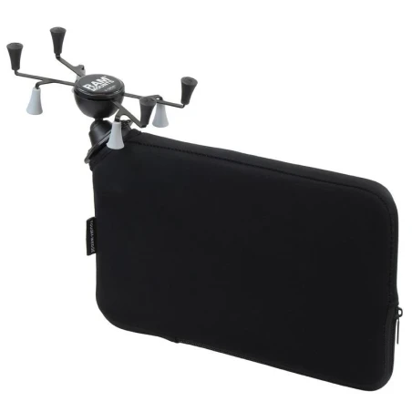 Fahrzeug-Halterung mit X-Grip Halteklammer für Tablets (7 Zoll) - Tough-Wedge (aufblasbar), direkte Anbindung