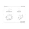 Motorbike base mounting brake/clutch reservoir - (1-inch, centred), screw set