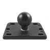 Motorbike base mounting brake/clutch reservoir - (1-inch, centred), screw set