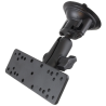 Suction base set for electronic devices - Diamond bais plate (trapezoid), centre connecting arm, adapter plate