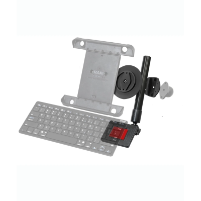 Tastatur-Halterung mit drehbarer Tablet-Anbindung - Verbundstoff