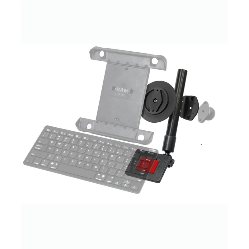 Tastatur-Halterung mit drehbarer Tablet-Anbindung - Verbundstoff