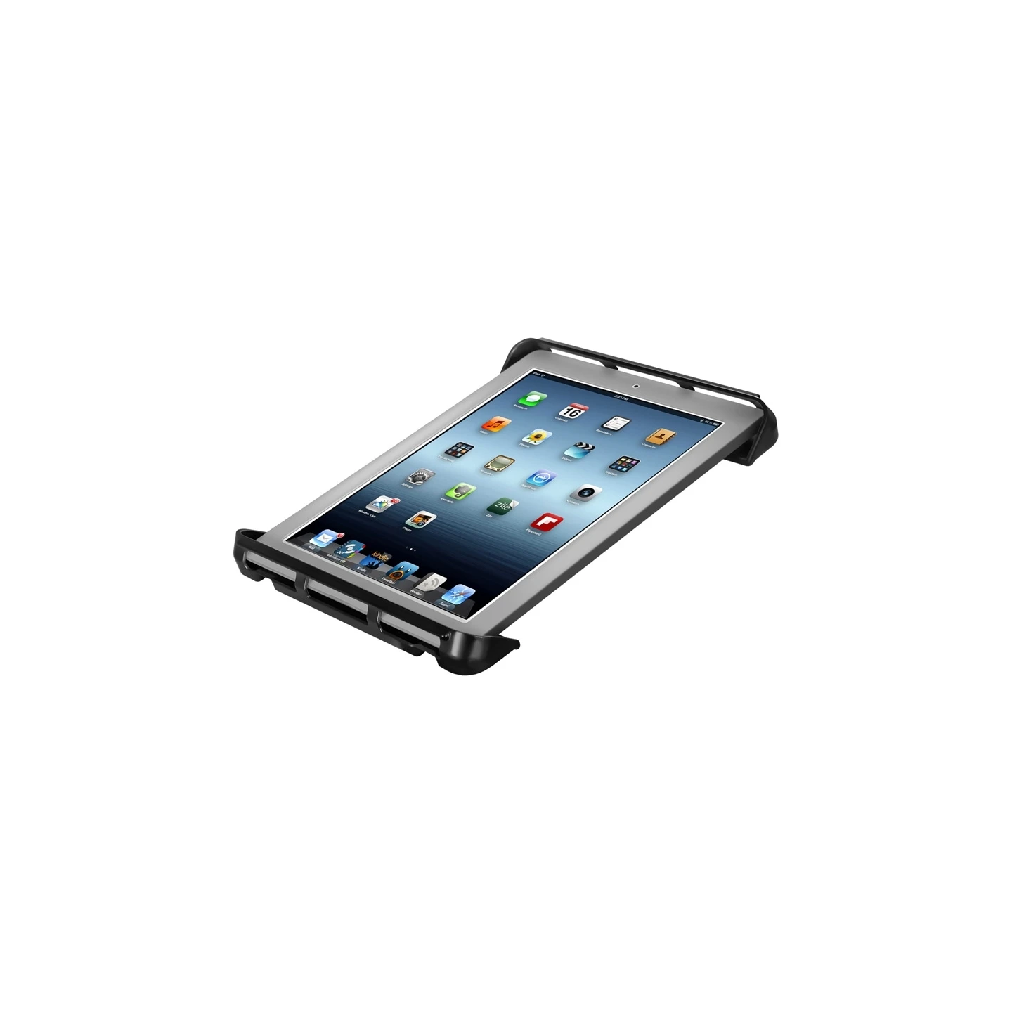 Saugfuss-Halterung für 10 Zoll Tablets - mittlerer Verbindungsarm, Diamond-Basisplatte (Trapez), runde Basisplatte (AMPS)