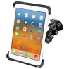 Suction base mount for 10-inch tablets - centre connecting arm, diamond base plate (trapezoid), round base plate (AMPS)