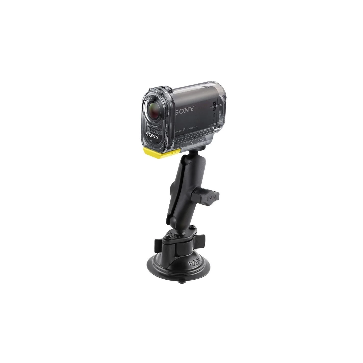 Saugfuss-Kamerahalterung mit 1/4"-20 Gewindestift - mit Saugfuss,  (1 Zoll)