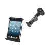 Suction base mount for 7-inch tablets - centre connecting arm, diamond base plate (trapezoid), round base plate (AMPS)
