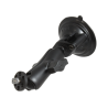 Suction foot set with T-slot connection - Diamond base plate (trapezoid), centre connecting arm, ball with T-slot