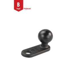 Motorrad-Basisbefestigung mit 11 mm Bohrung -  (1 Zoll)
