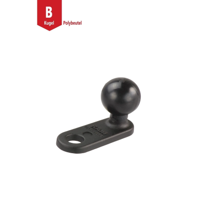 Motorrad-Basisbefestigung mit 11 mm Bohrung -  (1 Zoll)
