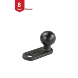 Motorrad-Basisbefestigung mit 11 mm Bohrung -  (1 Zoll)