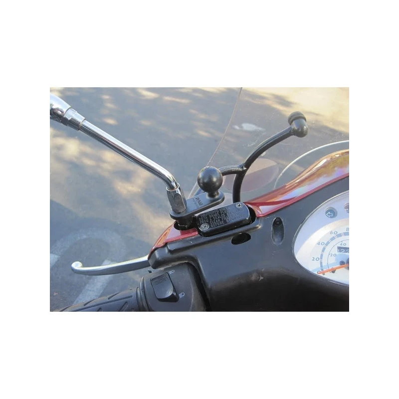 Motorrad-Basisbefestigung mit 11 mm Bohrung -  (1 Zoll)