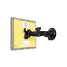 Suction cup holder with quick release adapter - (1 inch), centre connection arm, 2-hole AMPS