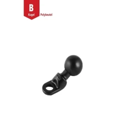 Motorrad-Basisbefestigung mit 9 mm Bohrung -  (1 Zoll)