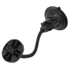Suction foot set with round connection - flexible arm (approx. 150 mm), round connection