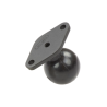 Suction foot set with Diamond connection - long connecting arm, 2x Diamond base plate (trapezoid), (1 inch)