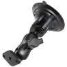 Suction foot set with Diamond connection - short connecting arm, 2x Diamond base plate (trapezoid), (1 inch)