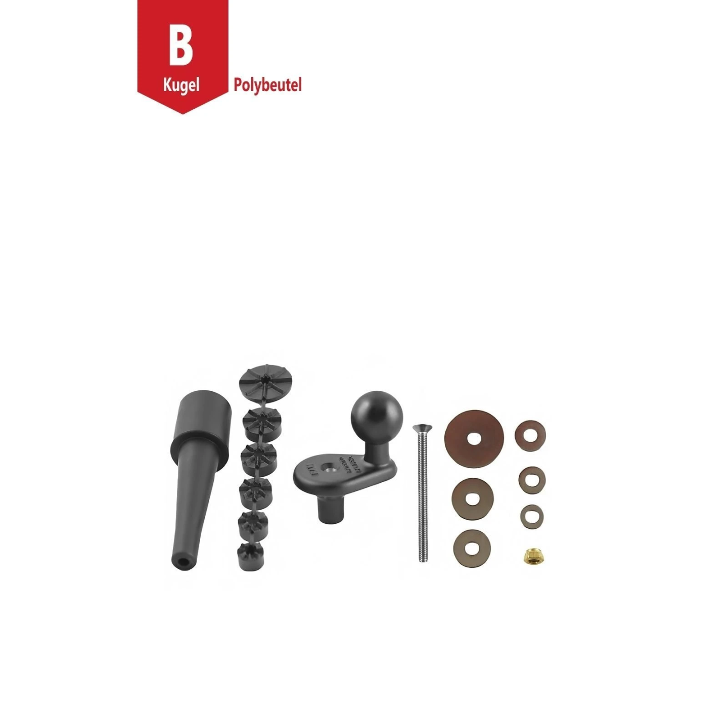 Motorrad-Basisbefestigung Lenkerkopf -  (1 Zoll), für Innendurchmesser 12-33 mm