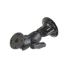 Suction foot set with AMPS connection - short connecting arm, Diamond base plate (trapezoid), round base plate