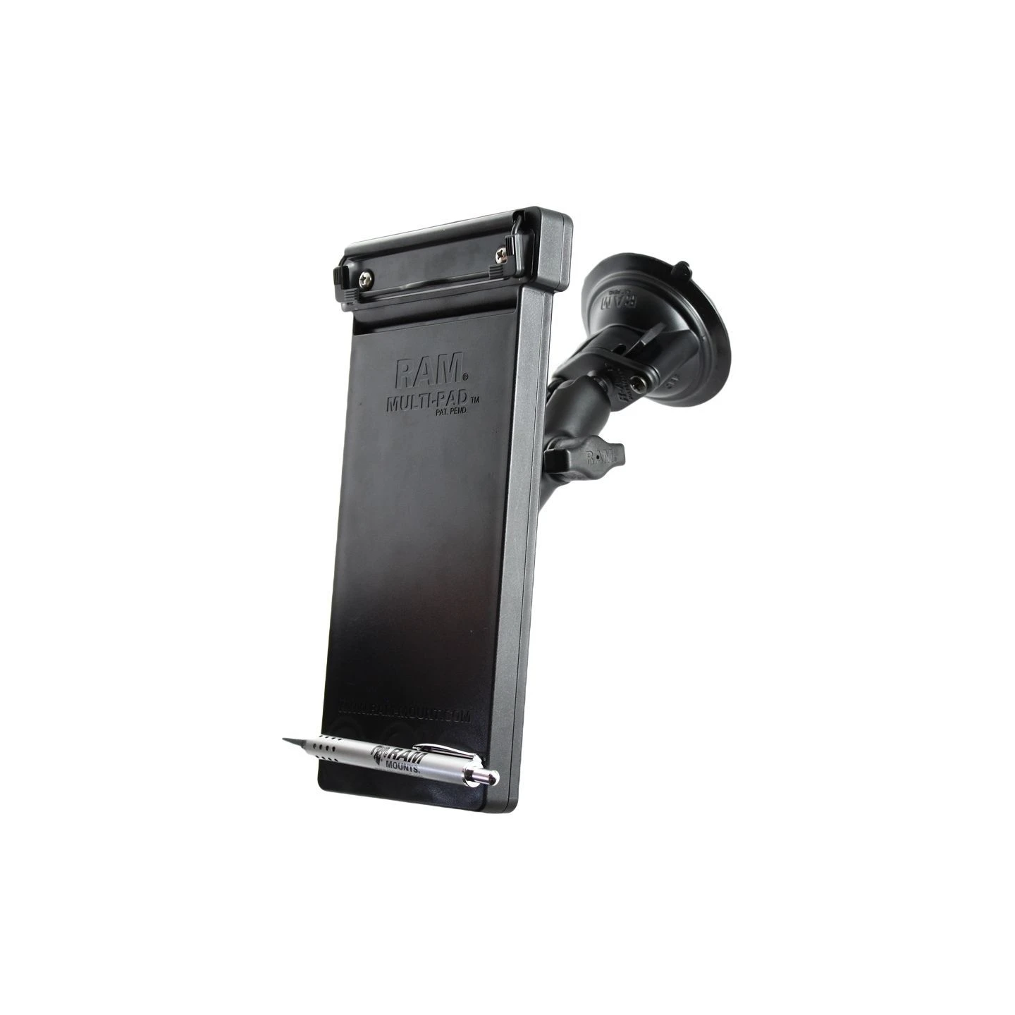 Saugfuss-Halterung Multipad - mittlerer Verbindungsarm, 2x Diamond-Basisplatte (Trapez), Multi-Pad,  (1 Zoll)