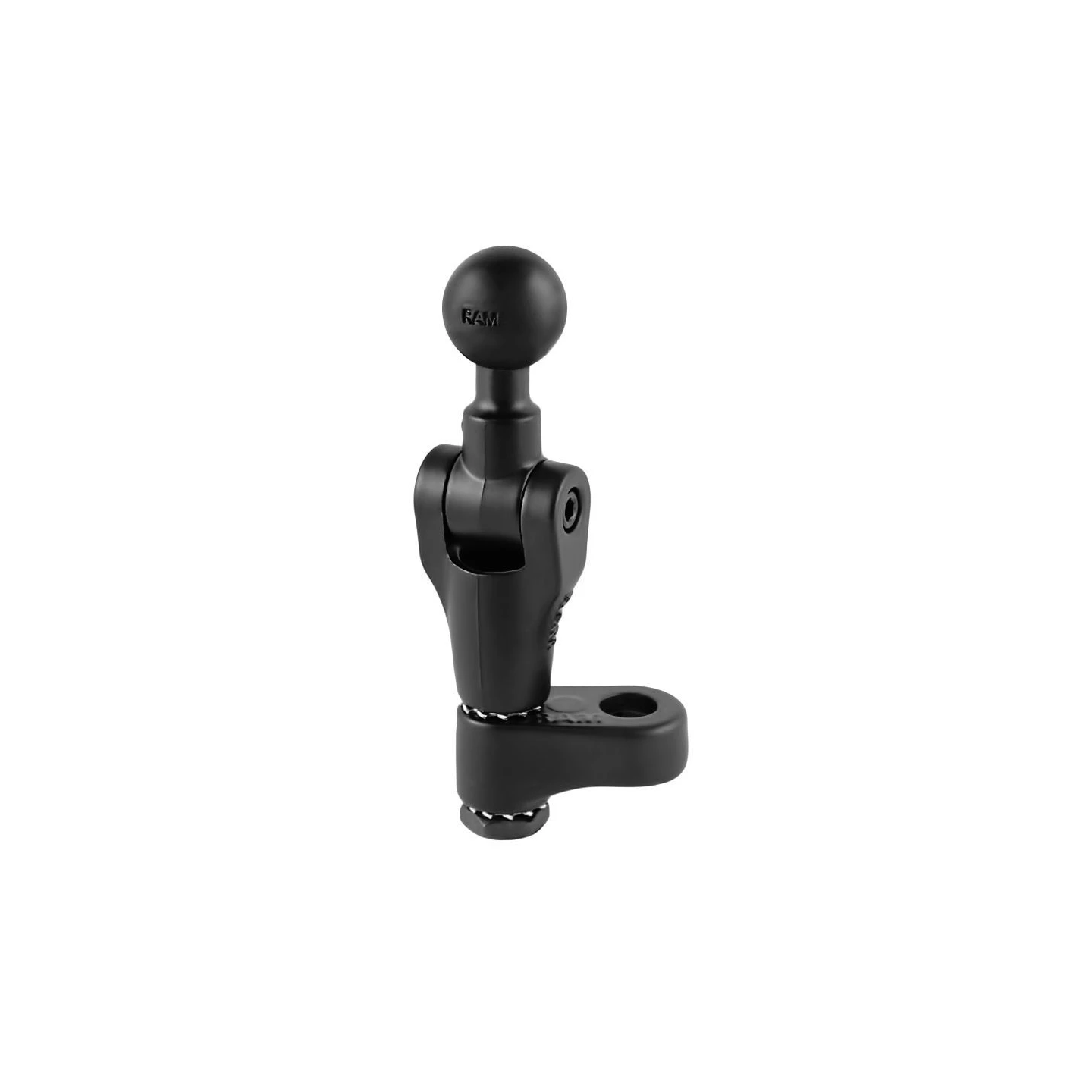Motorrad-Basis für Spiegelmontage -  (1 Zoll), Oberteil schwenkbar