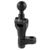 Motorbike base for mirror mounting - (1 inch), swivelling upper section