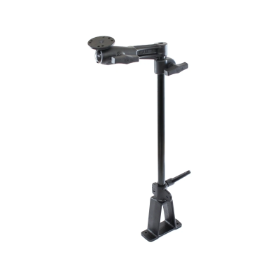 Fahrzeug-Befestigung - Keil-Standfuss, 450 mm Rohr, Schwenkarm (oben) mit AMPS-Anbindung