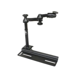 Vehicle mount - vehicle base, double swivel arm, round base plate (AMPS)