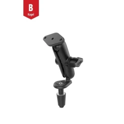 Motorrad-Set -  (1 Zoll), Lenkerkopf-Adapter, mittlerer Verbindungsarm, Diamond-Basisplatte (Trapez)