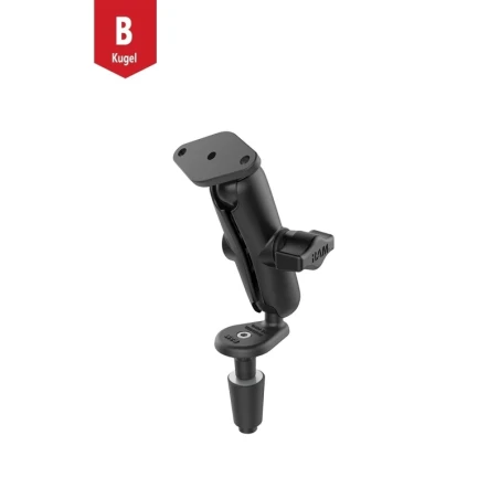 Motorrad-Set -  (1 Zoll), Lenkerkopf-Adapter, mittlerer Verbindungsarm, Diamond-Basisplatte (Trapez)