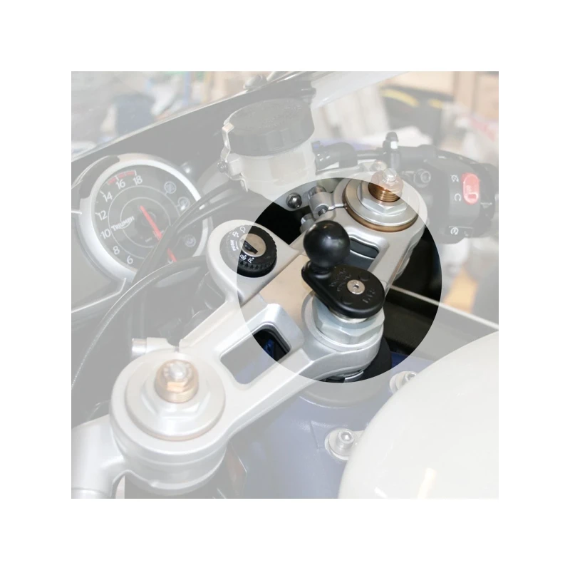 Motorrad-Set -  (1 Zoll), Lenkerkopf-Adapter, mittlerer Verbindungsarm, Diamond-Basisplatte (Trapez)