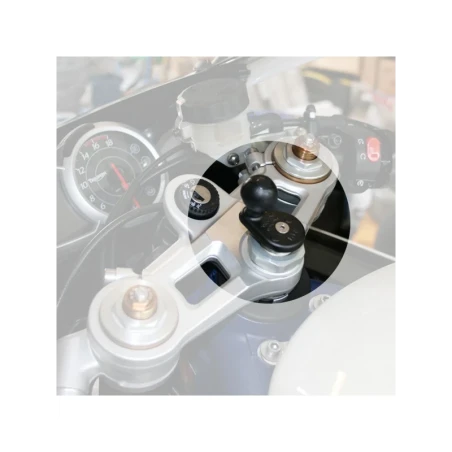 Motorrad-Set -  (1 Zoll), Lenkerkopf-Adapter, mittlerer Verbindungsarm, Diamond-Basisplatte (Trapez)