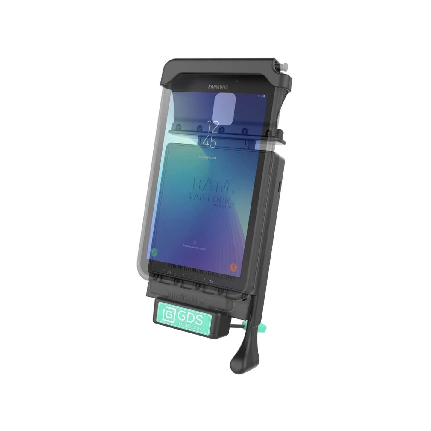 GDS Tab-Lock Halteschale (Schlüsselverriegelung) für Samsung Tab Active 2 - in IntelliSkin Schutzhülle - USB-C-Anschluss