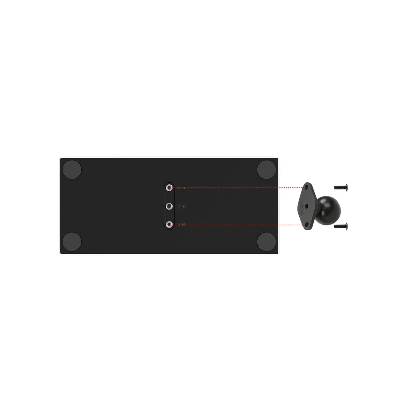 Diamond-Basisplatte (Trapez) für Xbox Adaptive Controller -  (1,5 Zoll), Schrauben-Set