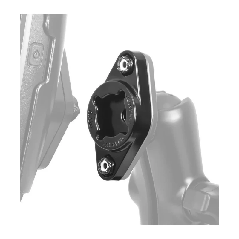 Diamond-Adapterplatte (Trapez) für EZ-ON/OFF Systeme - Verbundstoff, Schrauben-Set