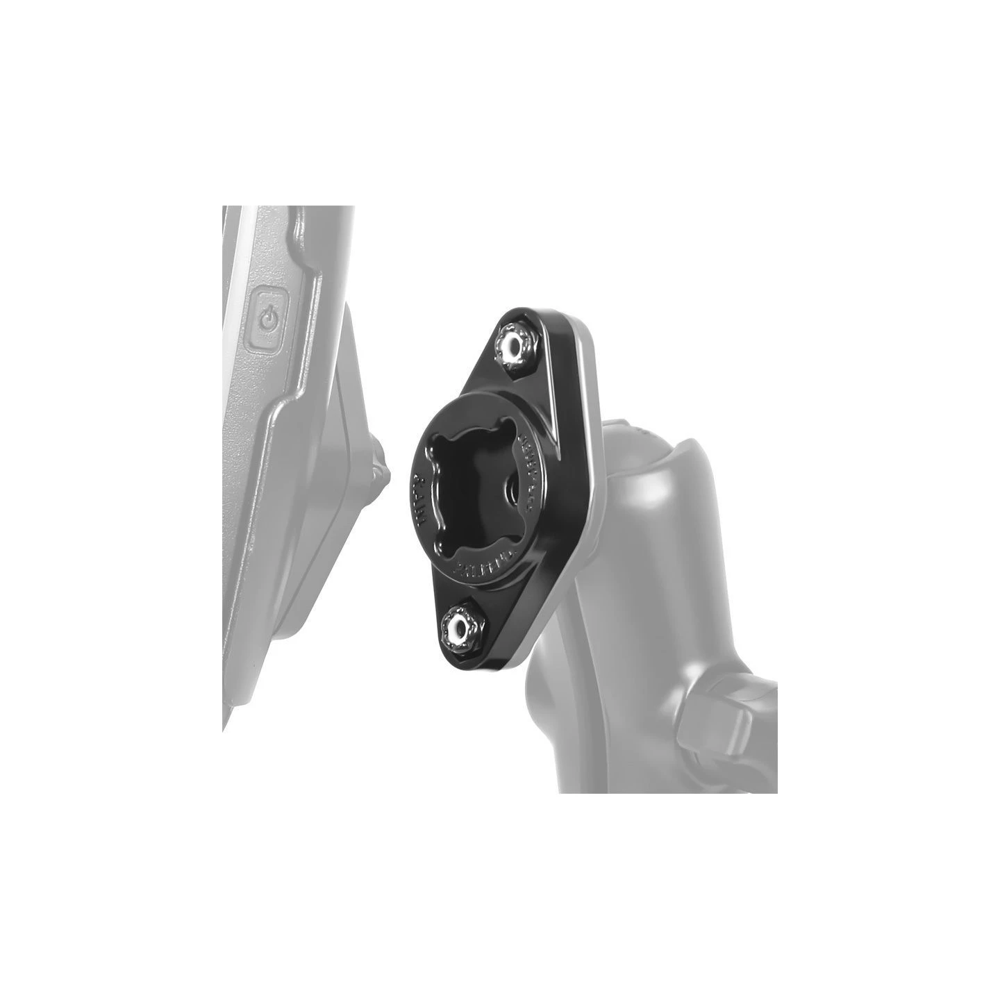 Diamond-Adapterplatte (Trapez) für EZ-ON/OFF Systeme - Verbundstoff, Schrauben-Set