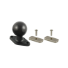 Diamond base plate (trapezoid) for wheelchairs - (1.5 inch), screw set
