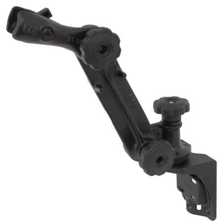 Ratchet swivel arm with mount (1.5 inch) - Vertical base, ratchet system